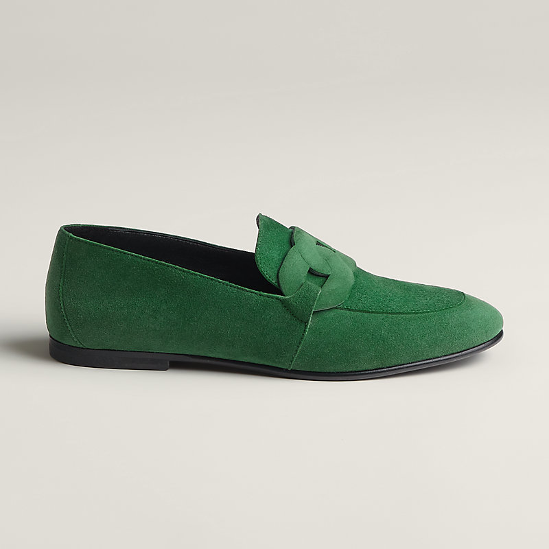 Green suede loafers on sale mens